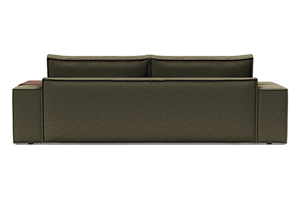 Innovation Living Newilla Sofa Bed with Wide Arms - 535 Bouclé Forest Green