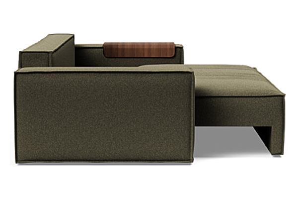 Innovation Living Newilla Sofa Bed with Wide Arms - 535 Bouclé Forest Green