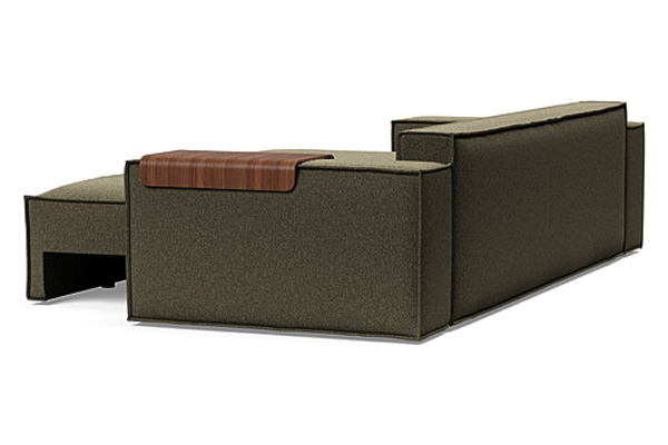 Innovation Living Newilla Sofa Bed with Wide Arms - 535 Bouclé Forest Green