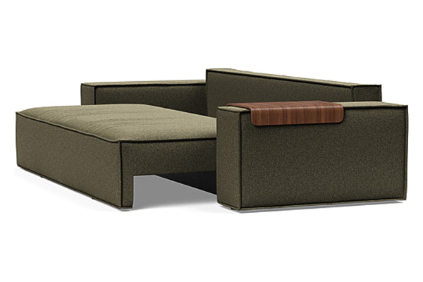 Innovation Living Newilla Sofa Bed with Wide Arms - 535 Bouclé Forest Green