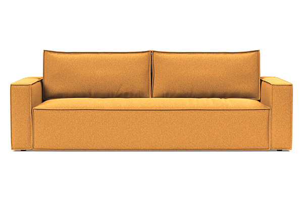 Innovation Living Newilla Sofa Bed with Standard Arms - 536 Bouclé Ochre