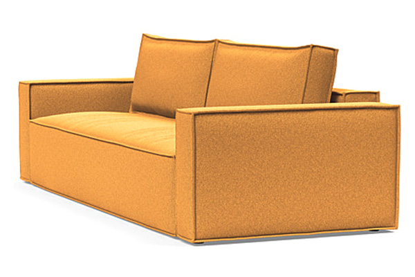 Innovation Living Newilla Sofa Bed with Standard Arms - 536 Bouclé Ochre