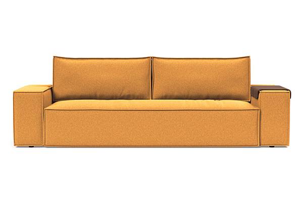 Innovation Living Newilla Sofa Bed with Wide Arms - 536 Bouclé Ochre