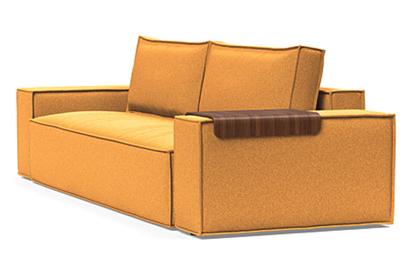 Innovation Living Newilla Sofa Bed with Wide Arms - 536 Bouclé Ochre