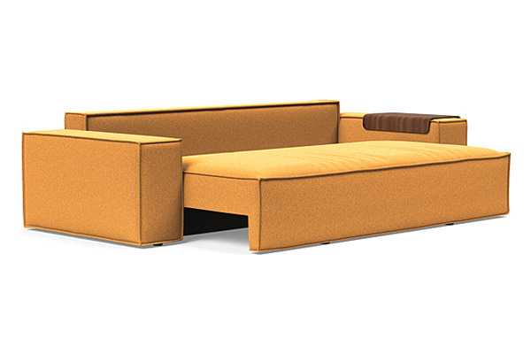 Innovation Living Newilla Sofa Bed with Wide Arms - 536 Bouclé Ochre