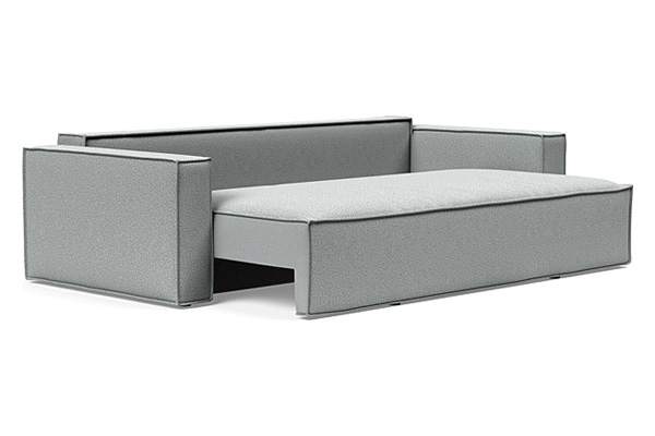 Innovation Living Newilla Sofa Bed with Standard Arms - 538 Melange Light Grey