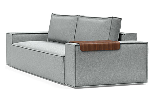 Innovation Living Newilla Sofa Bed with Wide Arms - 538 Melange Light Grey