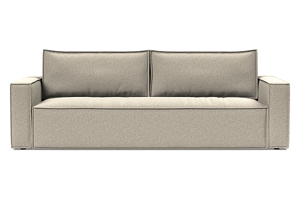 Innovation Living Newilla Sofa Bed with Standard Arms - 539 Bouclé Beige