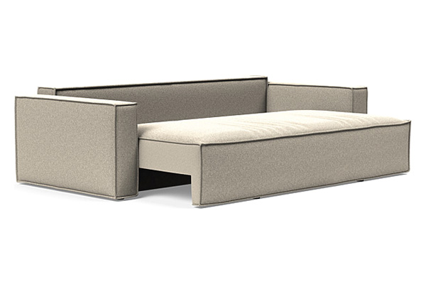 Innovation Living Newilla Sofa Bed with Standard Arms - 539 Bouclé Beige