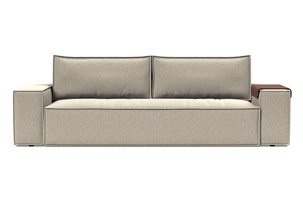 Innovation Living Newilla Sofa Bed with Wide Arms - 539 Bouclé Beige