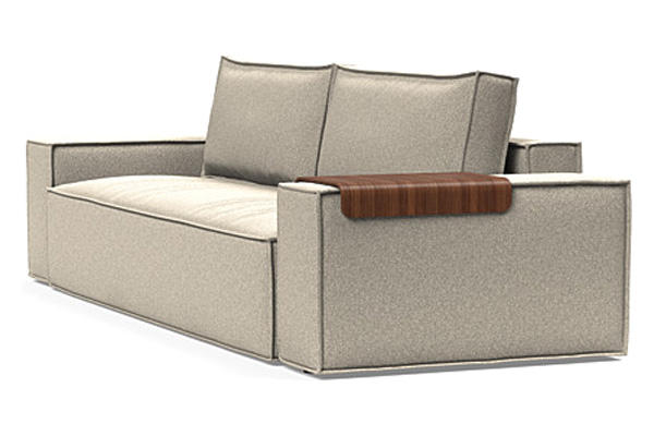 Innovation Living Newilla Sofa Bed with Wide Arms - 539 Bouclé Beige