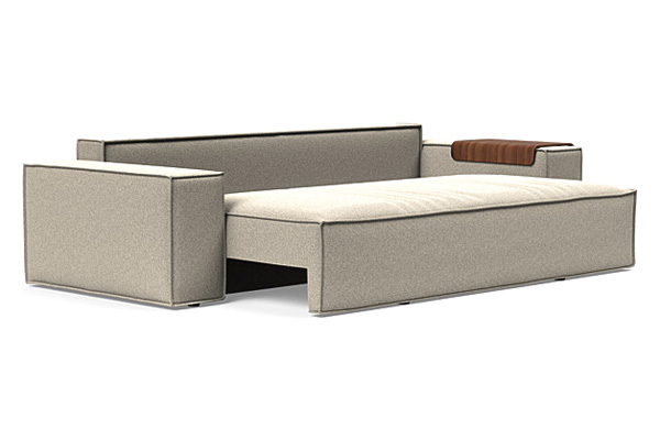 Innovation Living Newilla Sofa Bed with Wide Arms - 539 Bouclé Beige