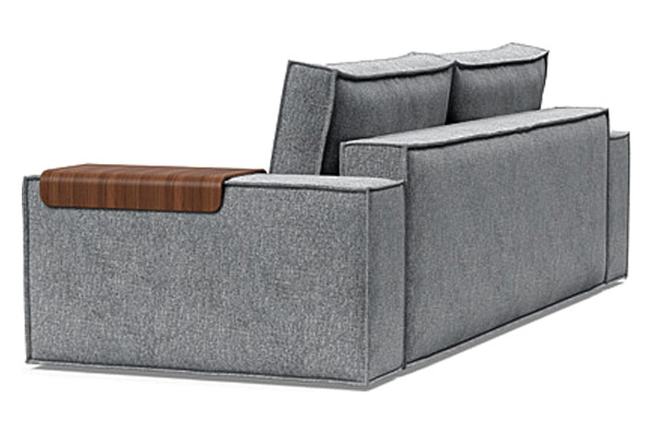 Innovation Living Newilla Sofa Bed with Wide Arms - 565 Twist Granite