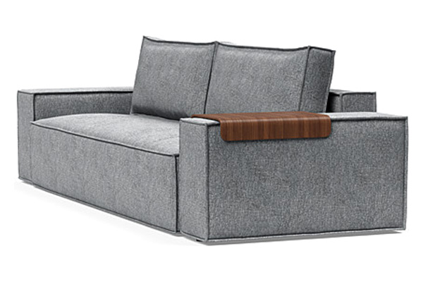 Innovation Living Newilla Sofa Bed with Wide Arms - 565 Twist Granite