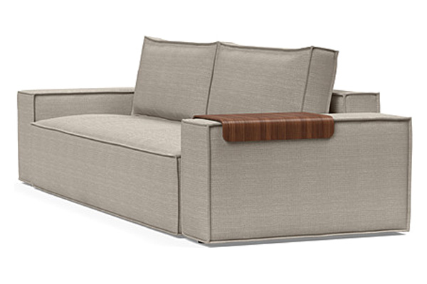 Innovation Living Newilla Sofa Bed with Wide Arms - 579 Kenya Gravel