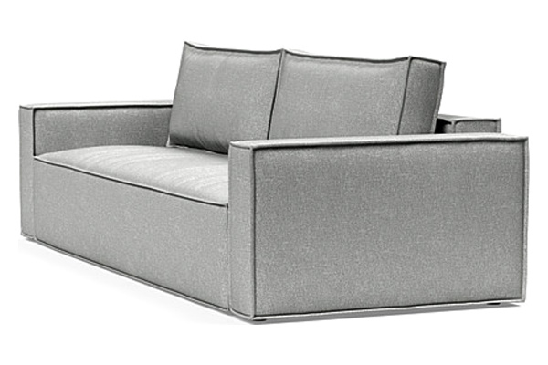 Innovation Living Newilla Sofa Bed with Standard Arms - 590 Micro Check Grey