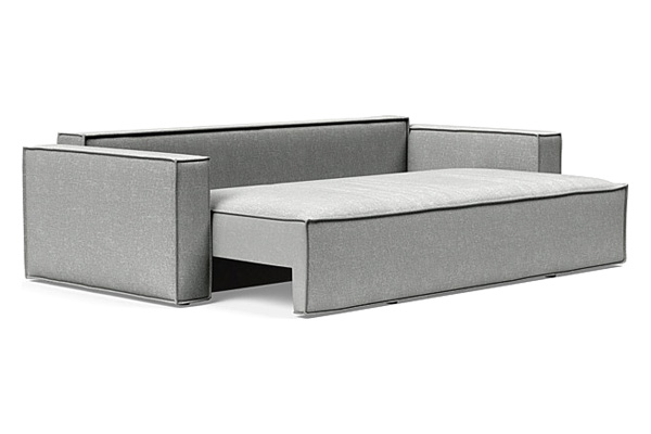 Innovation Living Newilla Sofa Bed with Standard Arms - 590 Micro Check Grey