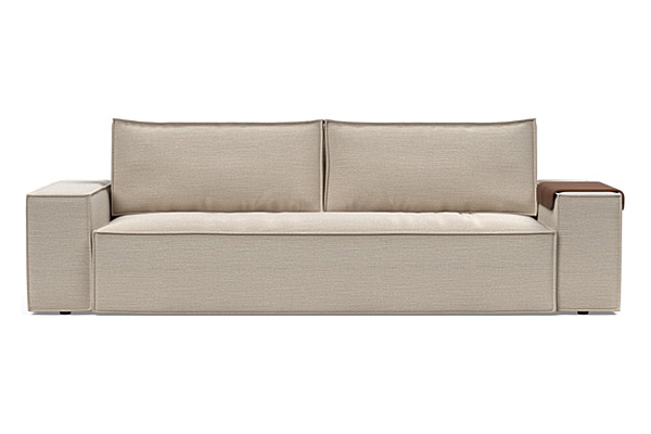 Innovation Living Newilla Sofa Bed with Wide Arms - 612 Blida Sand Grey