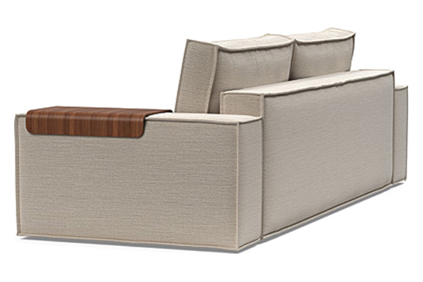 Innovation Living Newilla Sofa Bed with Wide Arms - 612 Blida Sand Grey