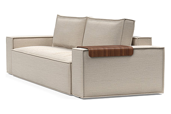 Innovation Living Newilla Sofa Bed with Wide Arms - 612 Blida Sand Grey