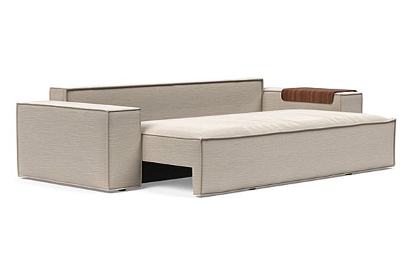 Innovation Living Newilla Sofa Bed with Wide Arms - 612 Blida Sand Grey