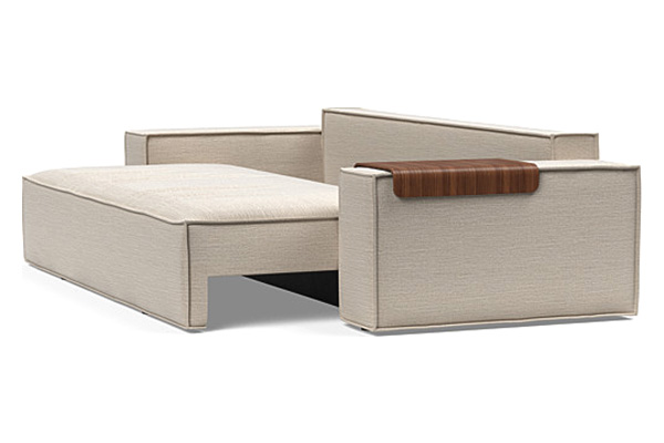 Innovation Living Newilla Sofa Bed with Wide Arms - 612 Blida Sand Grey