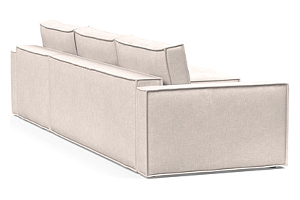 Innovation Living Newilla Sofa Bed With Lounger with Standard Arms - 255 Adario Basmati