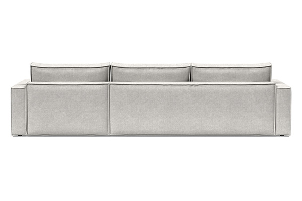 Innovation Living Newilla Sofa Bed With Lounger with Standard Arms - 256 Adario Fog