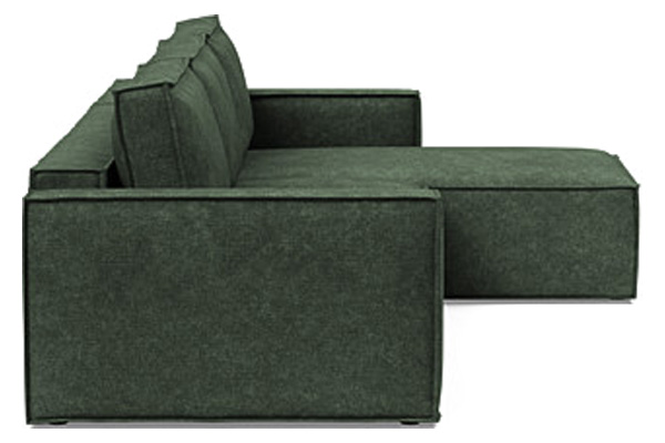 Innovation Living Newilla Sofa Bed With Lounger with Standard Arms - 281 Avella Pine Green