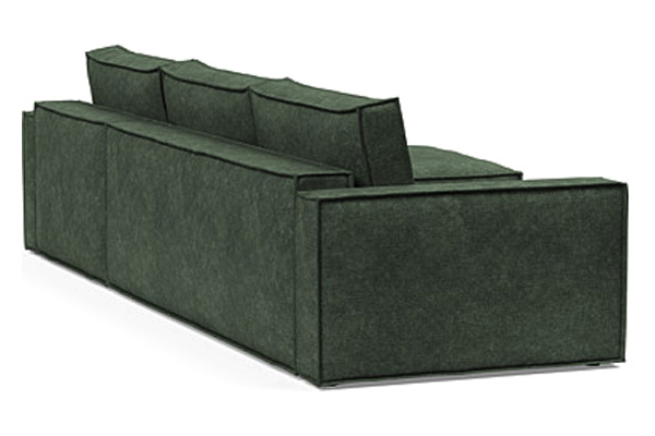 Innovation Living Newilla Sofa Bed With Lounger with Standard Arms - 281 Avella Pine Green