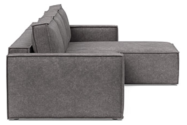 Innovation Living Newilla Sofa Bed With Lounger with Standard Arms - 282 Avella Warm Grey