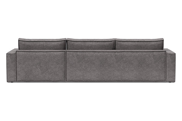 Innovation Living Newilla Sofa Bed With Lounger with Standard Arms - 282 Avella Warm Grey