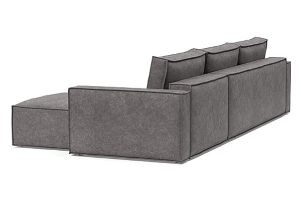 Innovation Living Newilla Sofa Bed With Lounger with Standard Arms - 282 Avella Warm Grey