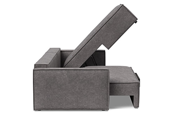 Innovation Living Newilla Sofa Bed With Lounger with Standard Arms - 282 Avella Warm Grey