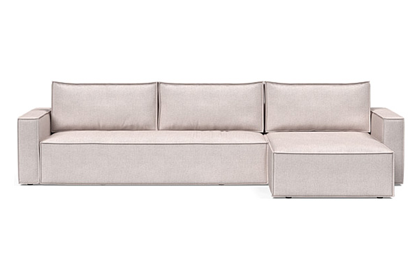 Innovation Living Newilla Sofa Bed With Lounger with Standard Arms - 300 Weda Sand