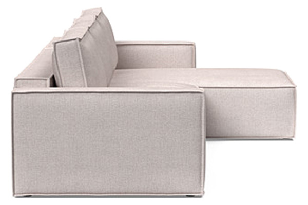 Innovation Living Newilla Sofa Bed With Lounger with Standard Arms - 300 Weda Sand