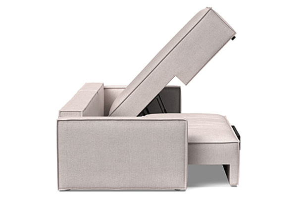 Innovation Living Newilla Sofa Bed With Lounger with Standard Arms - 300 Weda Sand