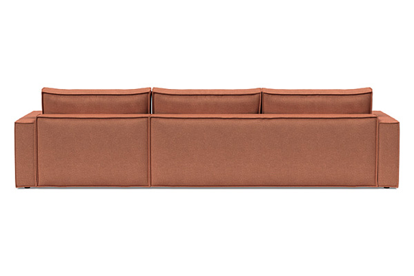 Innovation Living Newilla Sofa Bed With Lounger with Standard Arms - 301 Weda Rust