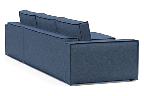 Innovation Living Newilla Sofa Bed With Lounger with Standard Arms - 302 Weda Blue