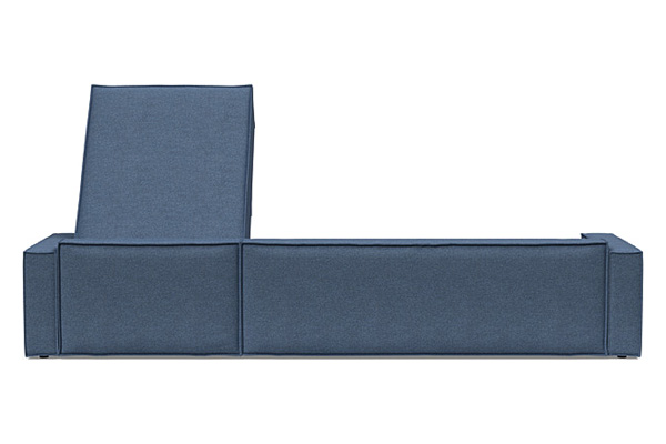 Innovation Living Newilla Sofa Bed With Lounger with Standard Arms - 302 Weda Blue