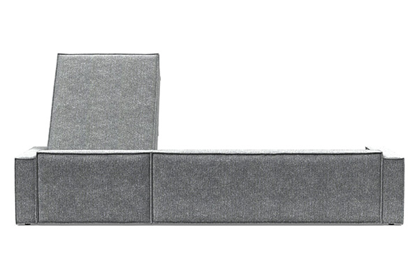 Innovation Living Newilla Sofa Bed With Lounger with Standard Arms - 351 Taura Slate Grey