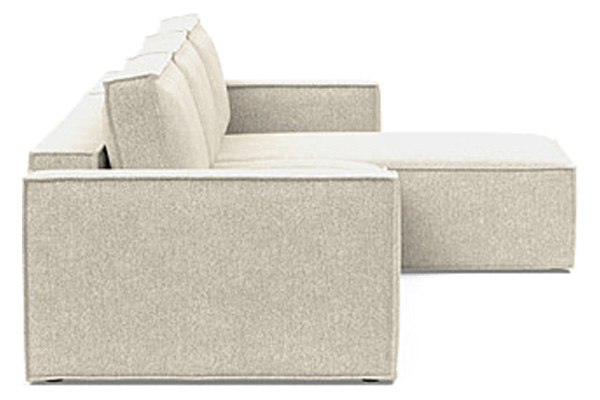 Innovation Living Newilla Sofa Bed With Lounger with Standard Arms - 357 Taura Off White