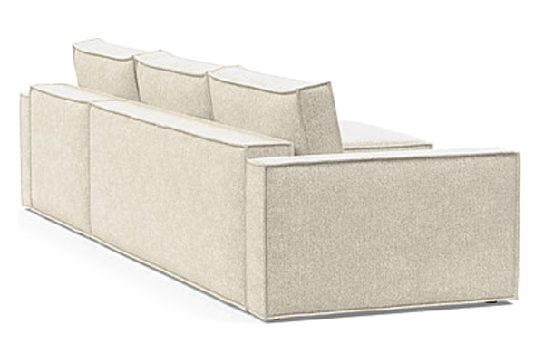 Innovation Living Newilla Sofa Bed With Lounger with Standard Arms - 357 Taura Off White