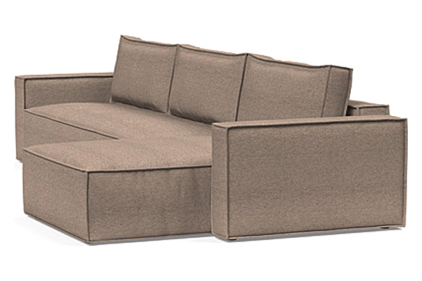 Innovation Living Newilla Sofa Bed With Lounger with Standard Arms - 367 Halifax Wicker