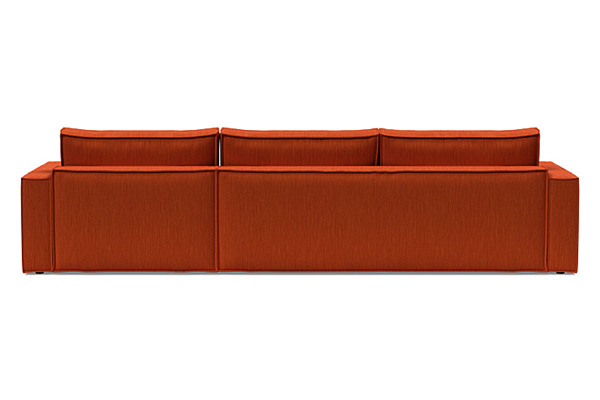 Innovation Living Newilla Sofa Bed With Lounger with Standard Arms - 506 Elegance Paprika