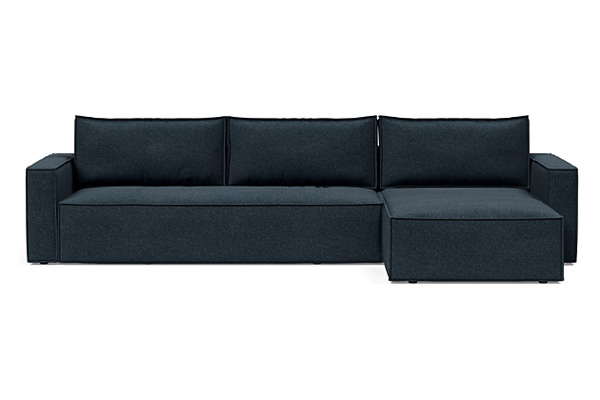 Innovation Living Newilla Sofa Bed With Lounger with Standard Arms - 515 Nist Blue