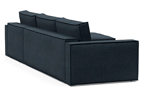 Innovation Living Newilla Sofa Bed With Lounger with Standard Arms - 515 Nist Blue