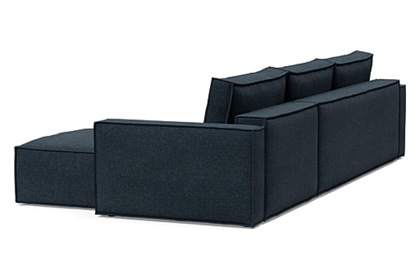 Innovation Living Newilla Sofa Bed With Lounger with Standard Arms - 515 Nist Blue