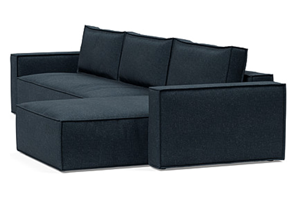 Innovation Living Newilla Sofa Bed With Lounger with Standard Arms - 515 Nist Blue