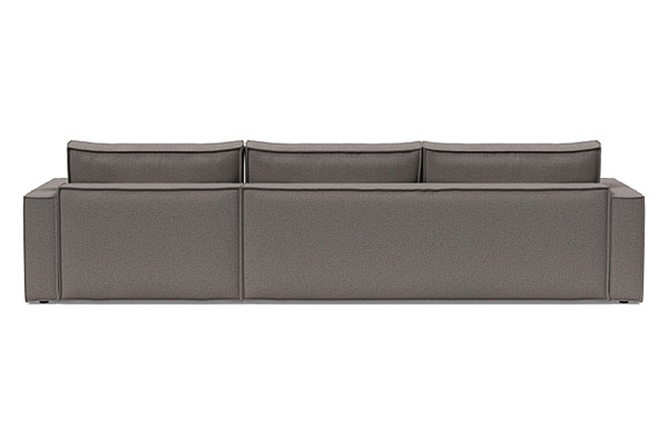 Innovation Living Newilla Sofa Bed With Lounger with Standard Arms - 521 Mixed Dance Grey